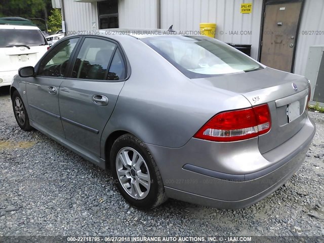 YS3FD49Y661130455 - 2006 SAAB 9-3 GRAY photo 3