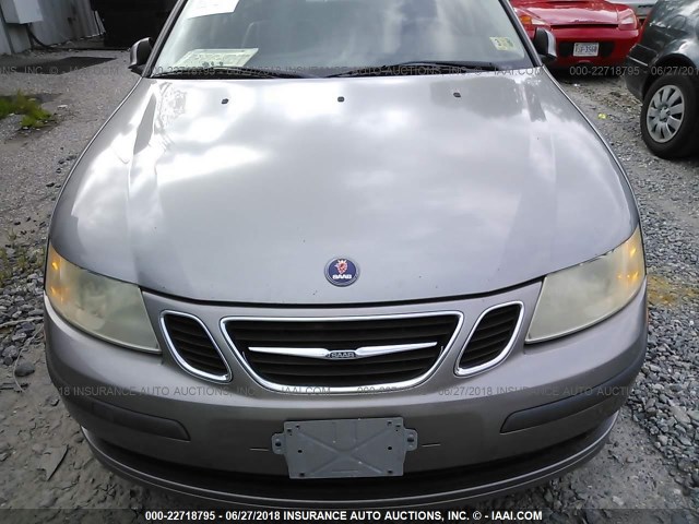 YS3FD49Y661130455 - 2006 SAAB 9-3 GRAY photo 6