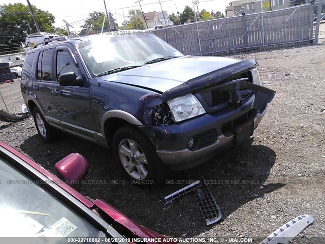 1FMZU74K53UA73860 - 2003 FORD EXPLORER EDDIE BAUER BLUE photo 1