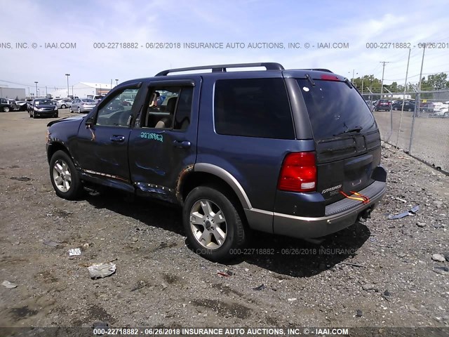 1FMZU74K53UA73860 - 2003 FORD EXPLORER EDDIE BAUER BLUE photo 3