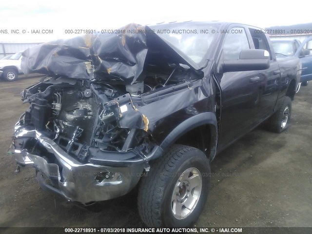 3C6TD5ET0CG232610 - 2012 DODGE RAM 2500 BLACK photo 2