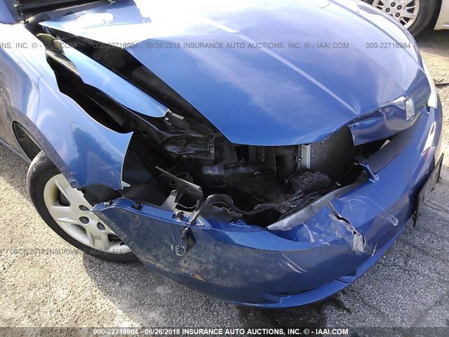 1G8AN15FX6Z165965 - 2006 SATURN ION LEVEL 2 Mavi foto 6