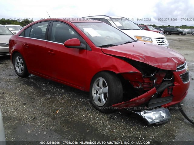 1G1PC5SB4E7270177 - 2014 CHEVROLET CRUZE LT RED photo 1