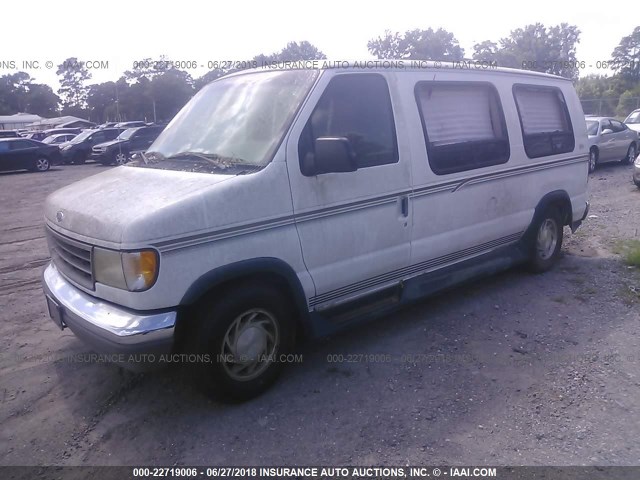 1FDEE14H9THB34844 - 1996 FORD ECONOLINE E150 VAN WHITE photo 2