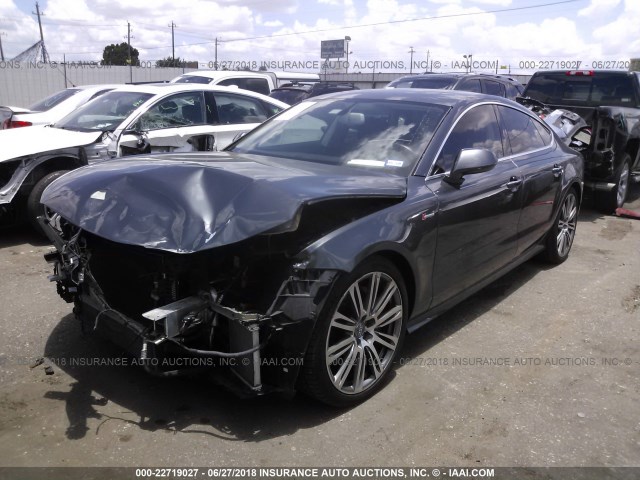 WAU2GAFC3DN064891 - 2013 AUDI A7 PRESTIGE GRAY photo 2