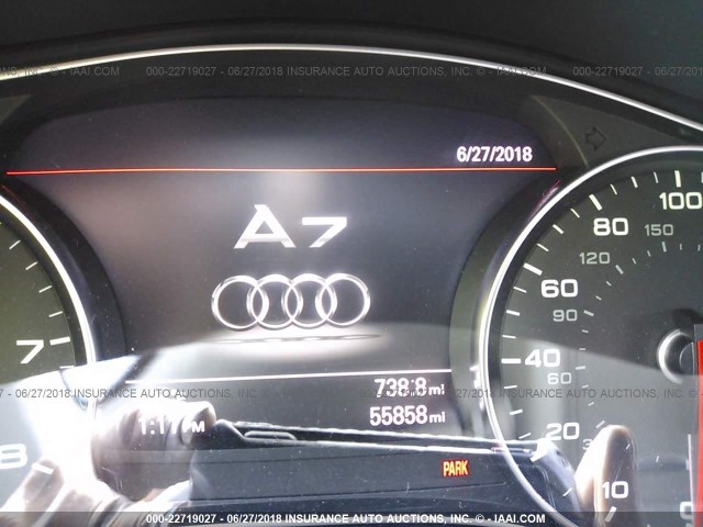 WAU2GAFC3DN064891 - 2013 AUDI A7 PRESTIGE GRAY photo 7