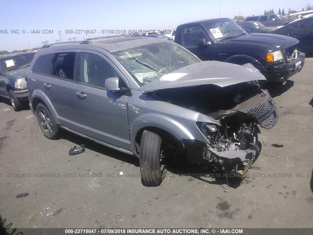 3C4PDCGB6HT612598 - 2017 DODGE JOURNEY CROSSROAD SILVER photo 1