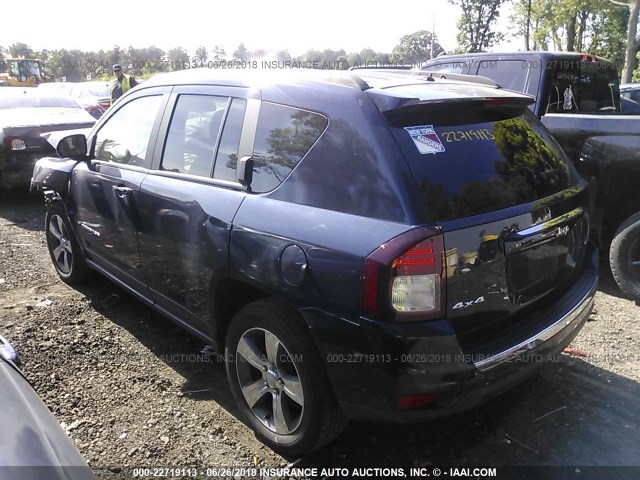 1C4NJDEB2GD573599 - 2016 JEEP COMPASS LATITUDE 深蓝色 照片 3