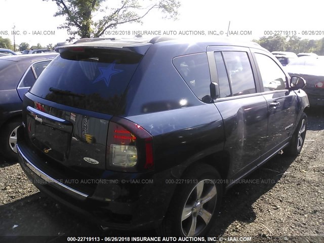 1C4NJDEB2GD573599 - 2016 JEEP COMPASS LATITUDE 深蓝色 照片 4