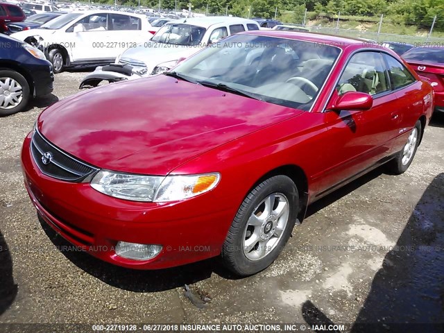 2T1CF22P8YC263324 - 2000 TOYOTA CAMRY SOLARA SE/SLE RED photo 2