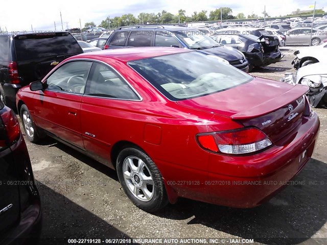 2T1CF22P8YC263324 - 2000 TOYOTA CAMRY SOLARA SE/SLE RED photo 3