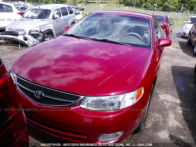 2T1CF22P8YC263324 - 2000 TOYOTA CAMRY SOLARA SE/SLE RED photo 6