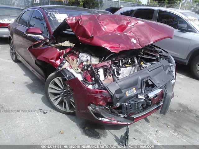 3LN6L5CCXHR611410 - 2017 LINCOLN MKZ SELECT RED photo 6