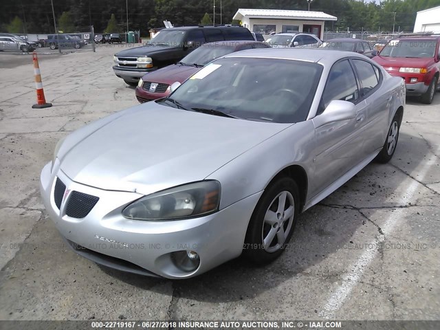 2G2WP552681113890 - 2008 PONTIAC GRAND PRIX SILVER photo 2