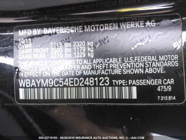 WBAYM9C54ED248123 - 2014 BMW 650 I BLACK photo 9