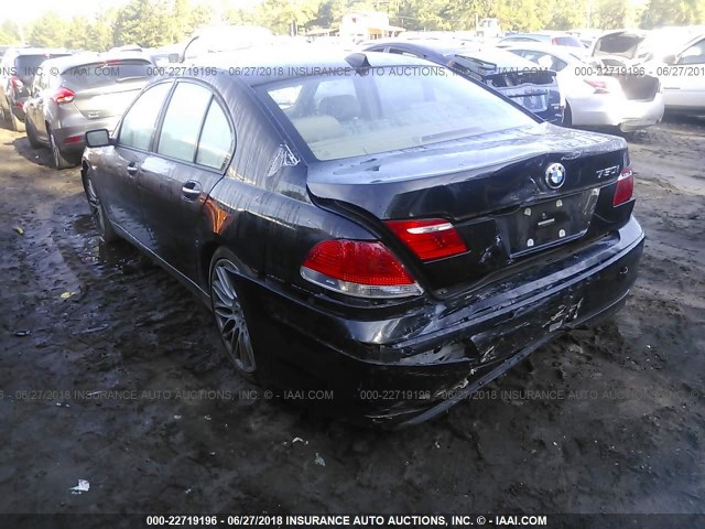 WBAHL83528DT14184 - 2008 BMW 750 I BLACK photo 3
