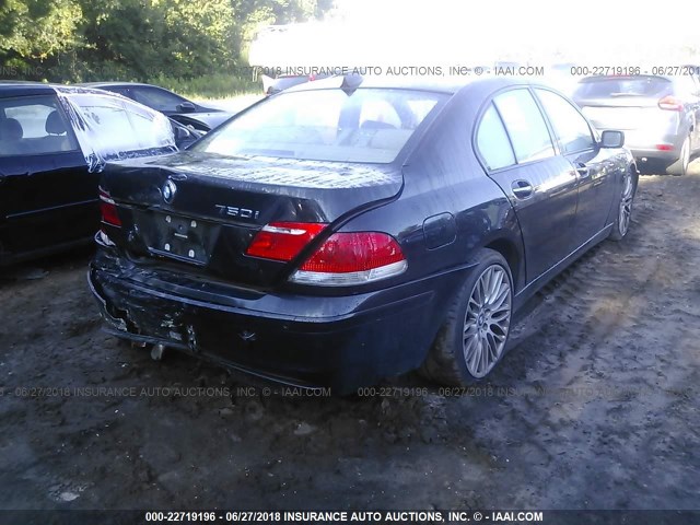 WBAHL83528DT14184 - 2008 BMW 750 I BLACK photo 4