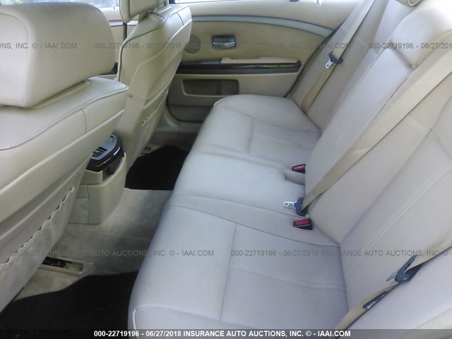 WBAHL83528DT14184 - 2008 BMW 750 I BLACK photo 8