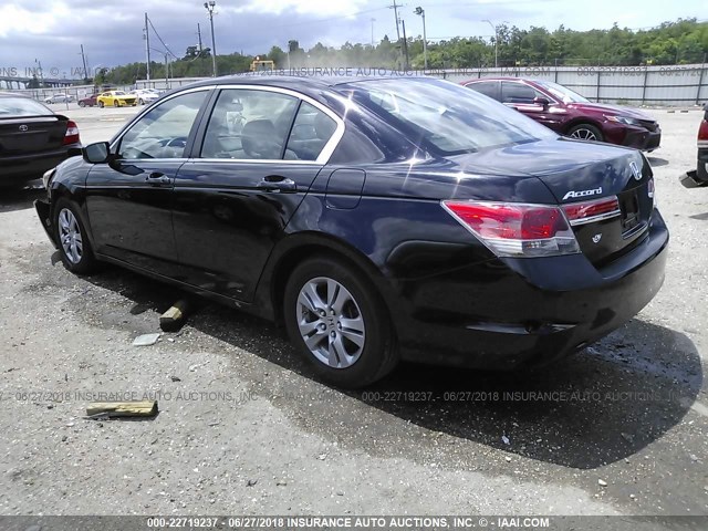 1HGCP2F62BA141134 - 2011 HONDA ACCORD SE BLACK photo 3