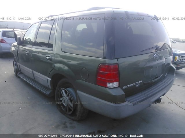 1FMRU15W33LC40690 - 2003 FORD EXPEDITION XLT GREEN photo 3