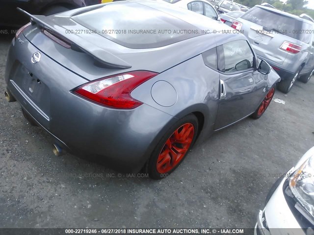 JN1AZ4EH9EM634328 - 2014 NISSAN 370Z TOURING/NISMO GRAY photo 4