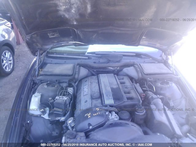 WBADT43431GX25144 - 2001 BMW 525 I AUTOMATIC BLACK photo 10