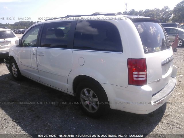 2A8HR54P78R769201 - 2008 CHRYSLER TOWN & COUNTRY TOURING WHITE photo 3