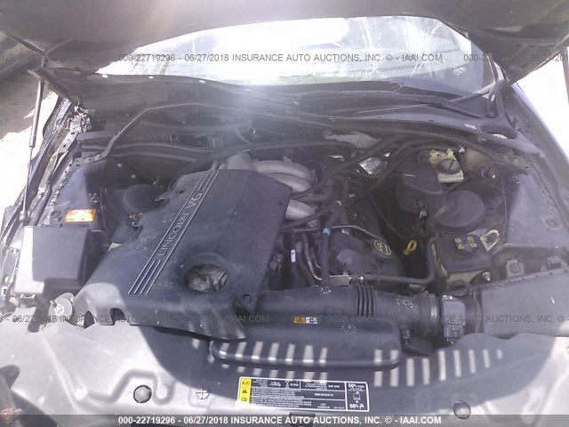 1LNHM86S52Y703771 - 2002 LINCOLN LS BLACK photo 10