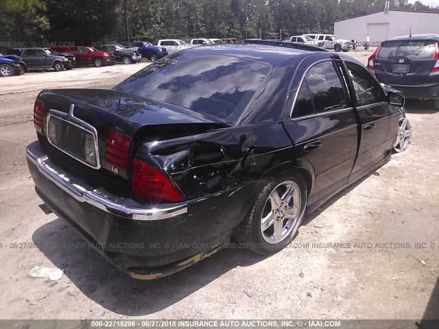 1LNHM86S52Y703771 - 2002 LINCOLN LS BLACK photo 4