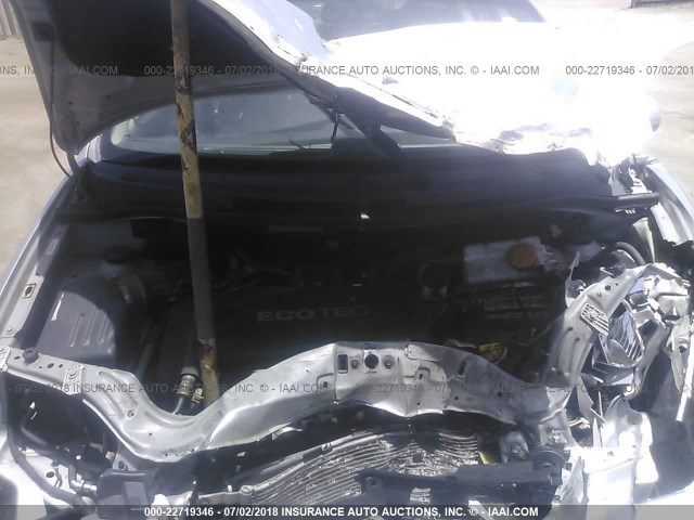 KL1TD5DE1BB183668 - 2011 CHEVROLET AVEO LS/LT 银色 照片 10