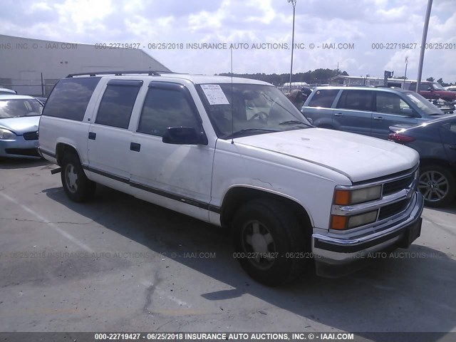 3GNEC16R9WG142237 - 1998 CHEVROLET SUBURBAN C1500 WHITE photo 1