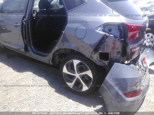 KM8J33A28JU624292 - 2018 HYUNDAI TUCSON LIMITED/SPORT AND ECO/SE GRAY photo 6