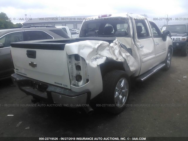 3GCPKTE32BG251677 - 2011 CHEVROLET SILVERADO K1500 LTZ WHITE photo 4