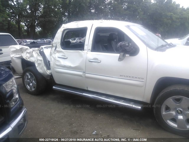 3GCPKTE32BG251677 - 2011 CHEVROLET SILVERADO K1500 LTZ WHITE photo 6