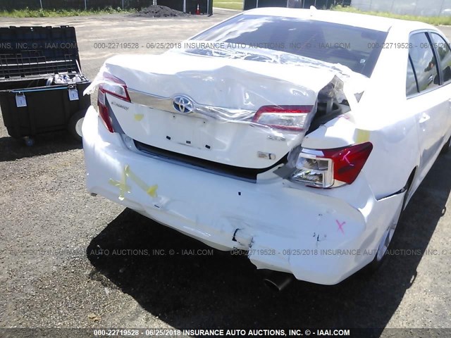 4T1BD1FK7CU037616 - 2012 TOYOTA CAMRY HYBRID/LE/XLE 白色 照片 6