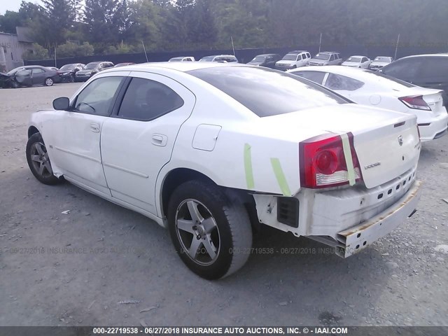 2B3CA3CV0AH266748 - 2010 DODGE CHARGER SXT WHITE photo 3