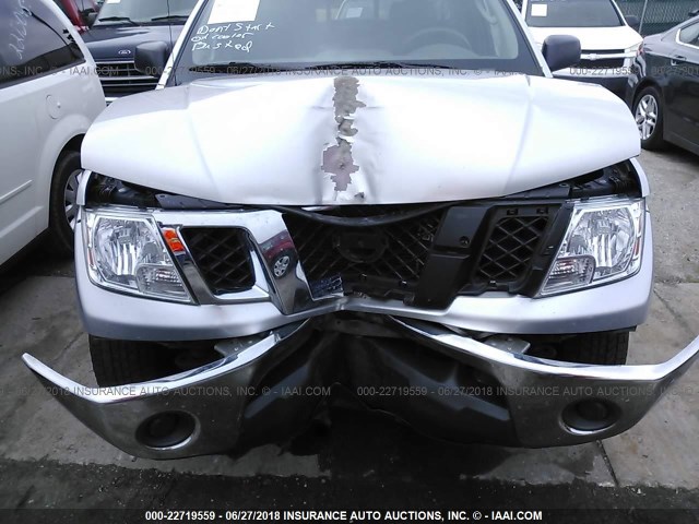 1N6AD06WX9C401939 - 2009 NISSAN FRONTIER KING CAB SE/LE/NISMO SILVER photo 6