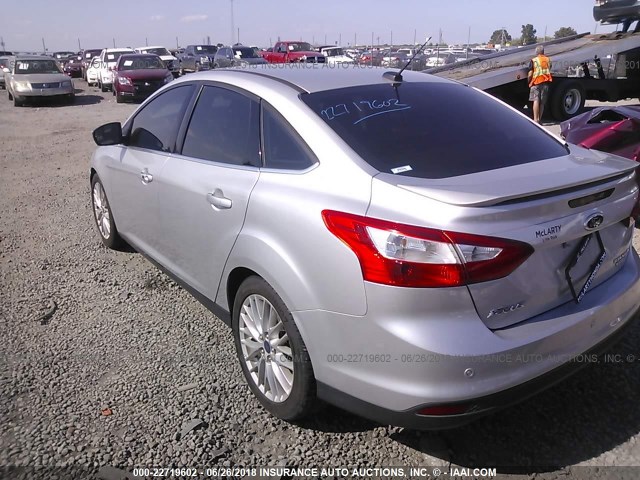 1FADP3J25EL254085 - 2014 FORD FOCUS TITANIUM SILVER photo 3