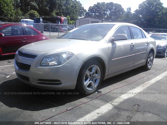 1G1ZC5EB5AF265865 - 2010 CHEVROLET MALIBU 1LT 金色 照片 2