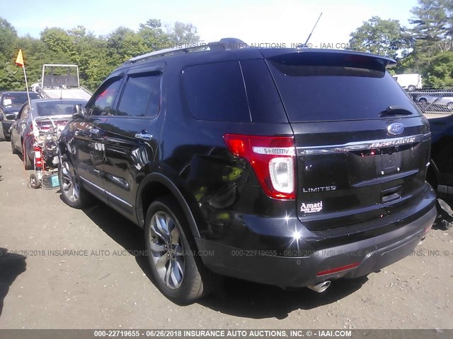 1FMHK8F85BGA44011 - 2011 FORD EXPLORER LIMITED 黑色 照片 3