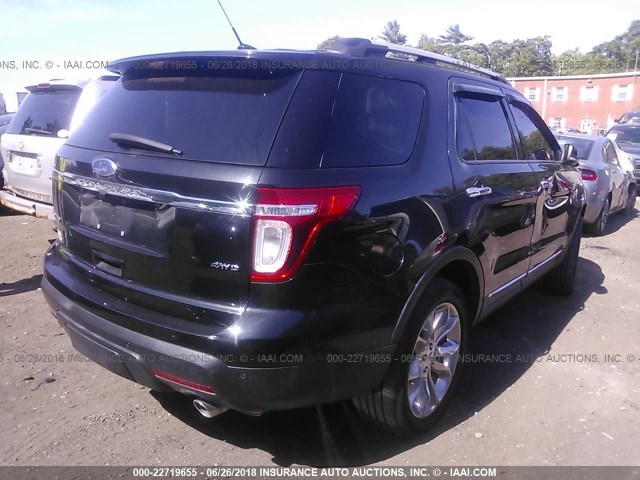 1FMHK8F85BGA44011 - 2011 FORD EXPLORER LIMITED BLACK photo 4