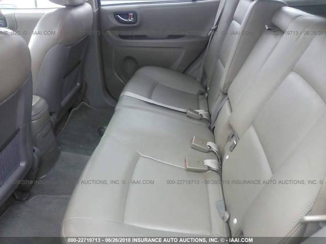 KM8SC73E64U724303 - 2004 HYUNDAI SANTA FE GLS/LX MAROON photo 8