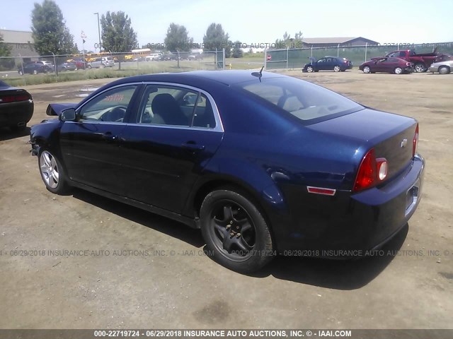 1G1ZB5EB3AF102442 - 2010 CHEVROLET MALIBU LS BLUE photo 3