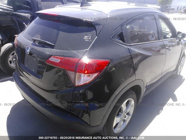 3CZRU5H72GM714160 - 2016 HONDA HR-V EXL BLACK photo 4