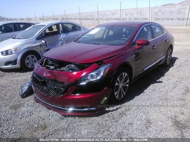 1G4ZP5SS0JU130798 - 2018 BUICK LACROSSE ESSENCE წითელი ფოტო 2