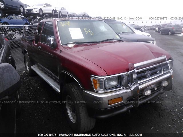 JT4VN13G0P5121257 - 1993 TOYOTA PICKUP 1/2 TON EXTRA LONG WHEELBASE SR5 RED photo 1