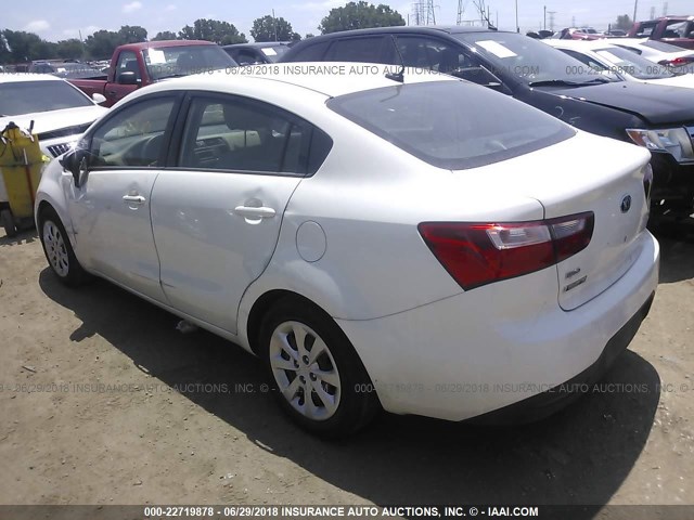 KNADM4A37F6435364 - 2015 KIA RIO LX WHITE photo 6