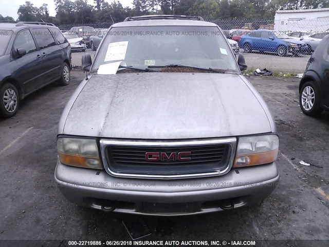 1GKDT13W6W2568947 - 1998 GMC JIMMY Champagne photo 6