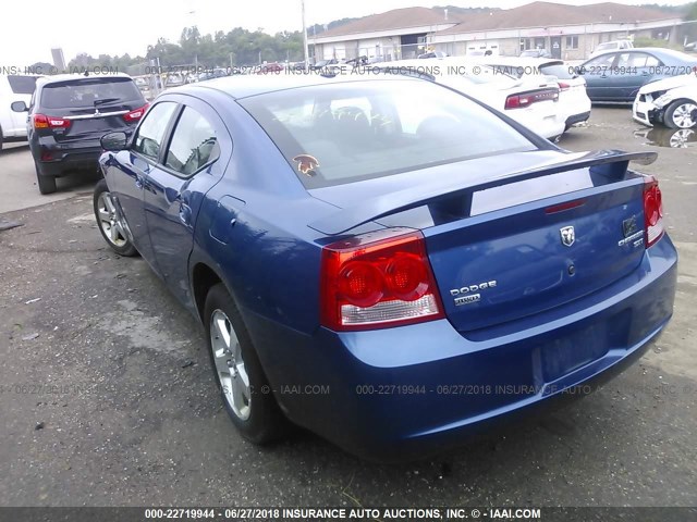 2B3KK33V99H578751 - 2009 DODGE CHARGER SXT BLUE photo 3