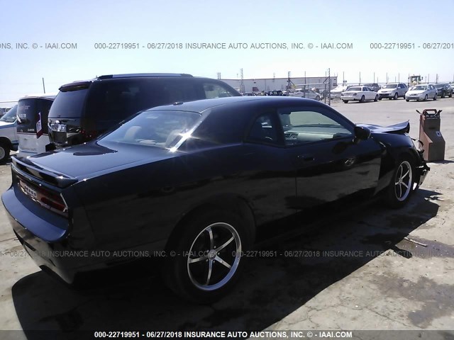 2B3CJ4DV3AH220190 - 2010 DODGE CHALLENGER SE BLACK photo 4